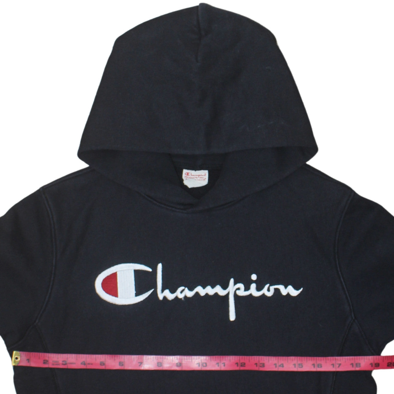 Mens UK Size S Champion Black Pullover Hoodie