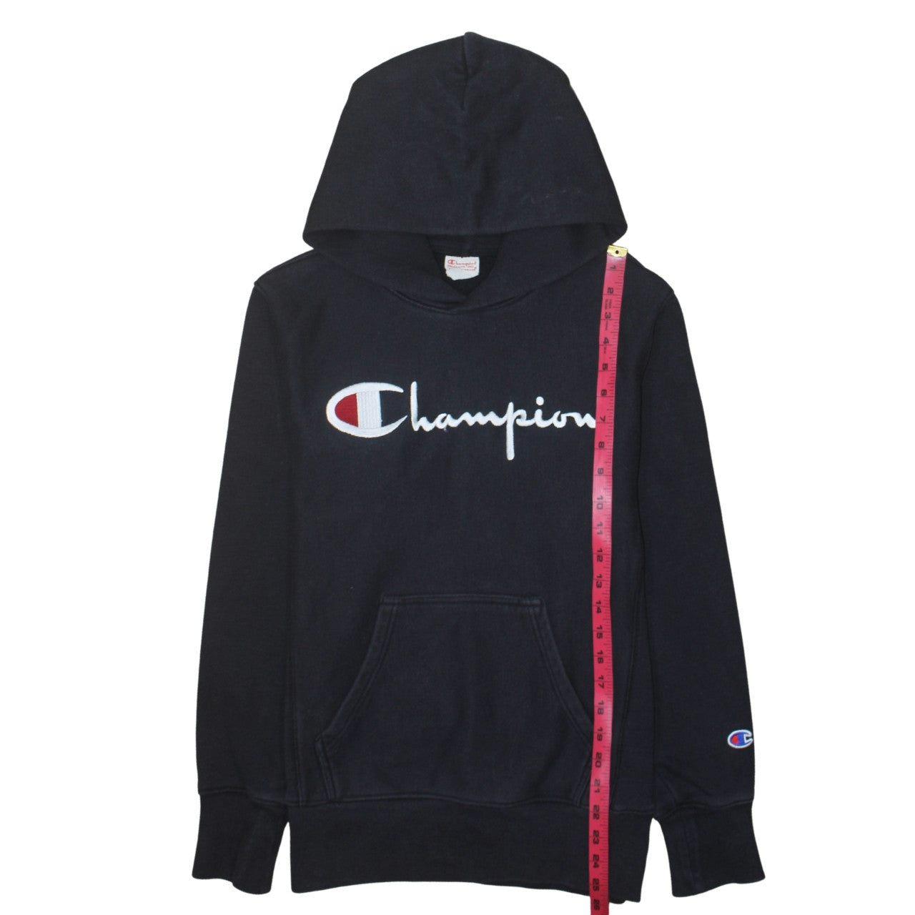 Mens UK Size S Champion Black Pullover Hoodie
