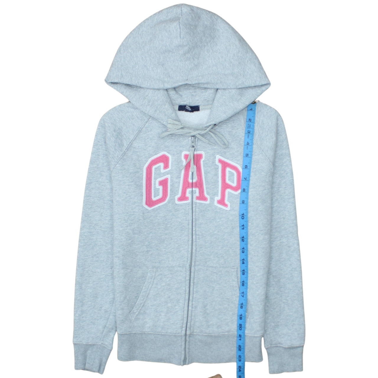 Womens UK Size S Gap Grey Full Zip Hoodie