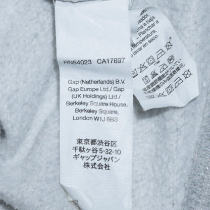 Womens UK Size S Gap Grey Full Zip Hoodie