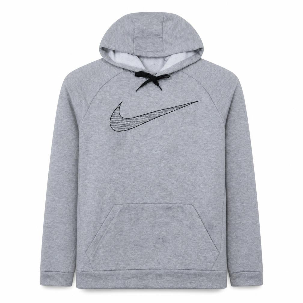 Mens UK Size L Nike Grey Pullover Hoodie
