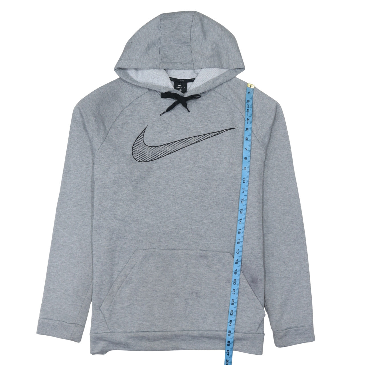 Mens UK Size L Nike Grey Pullover Hoodie