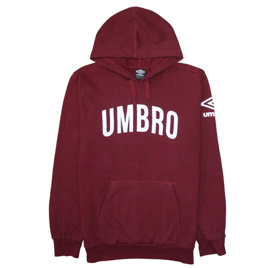 Mens UK Size XL Umbro Red Pullover Hoodie