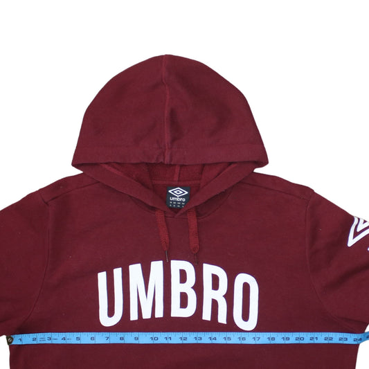 Mens UK Size XL Umbro Red Pullover Hoodie
