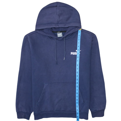 Mens UK Size M PUMA Blue Pullover Hoodie