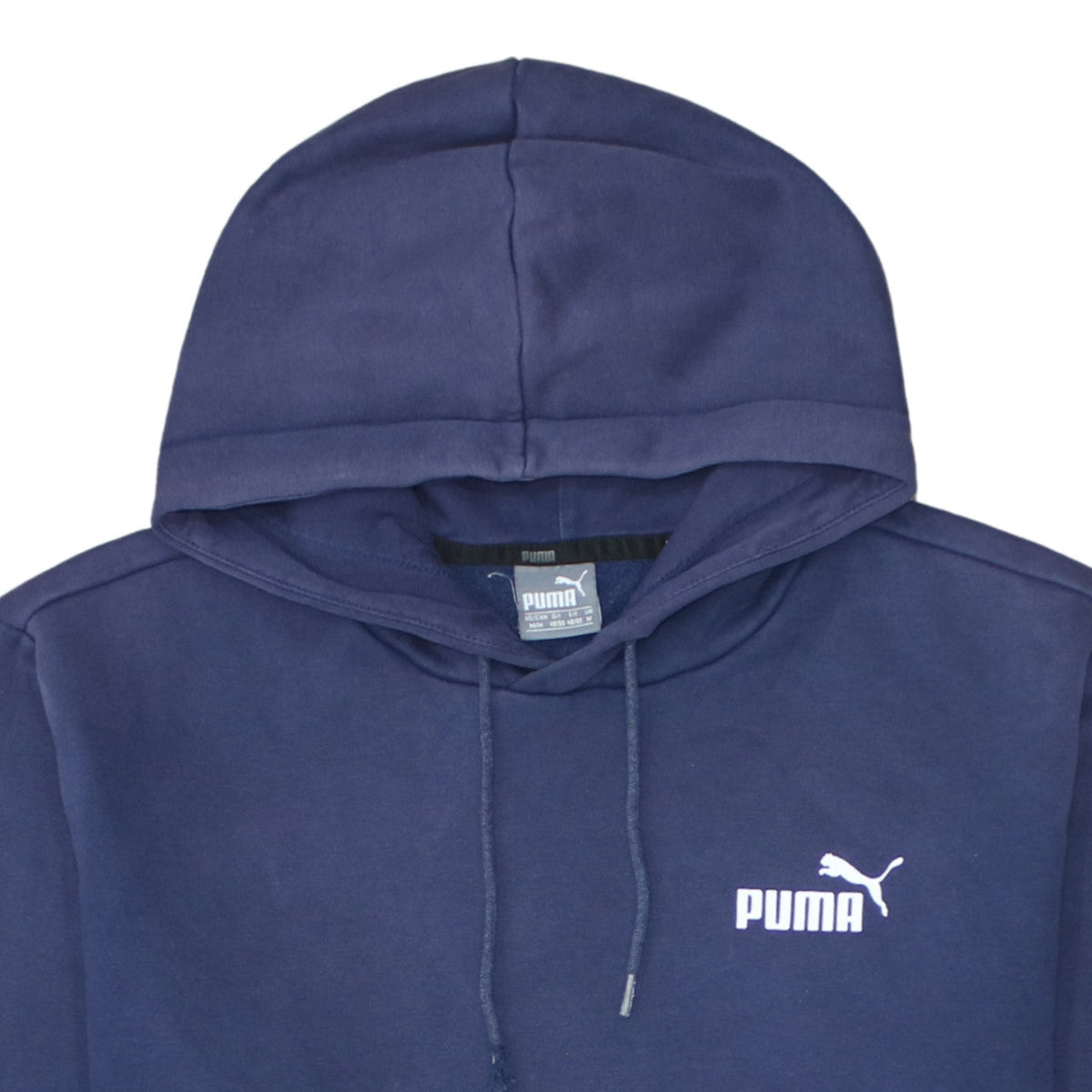 Mens UK Size M PUMA Blue Pullover Hoodie