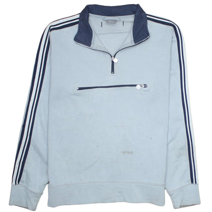 Mens UK Size M Nike Blue 1/2 Zip Sweatshirt
