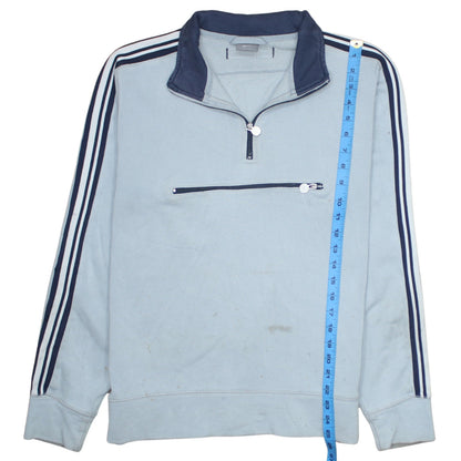 Mens UK Size M Nike Blue 1/2 Zip Sweatshirt
