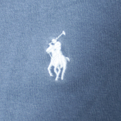 Mens UK Size L Polo Ralph Lauren Blue Pullover Hoodie