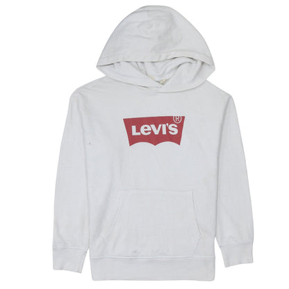 Mens UK Size XS Levi's White Pullover Hoodie