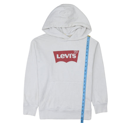 Mens UK Size XS Levi's White Pullover Hoodie