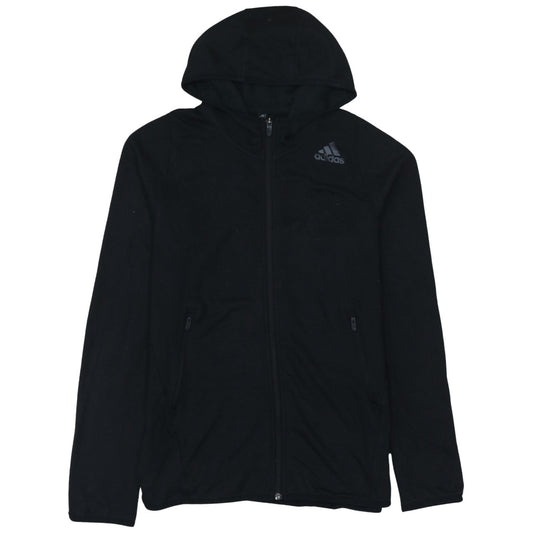 Mens UK Size M adidas Black Full Zip Hoodie