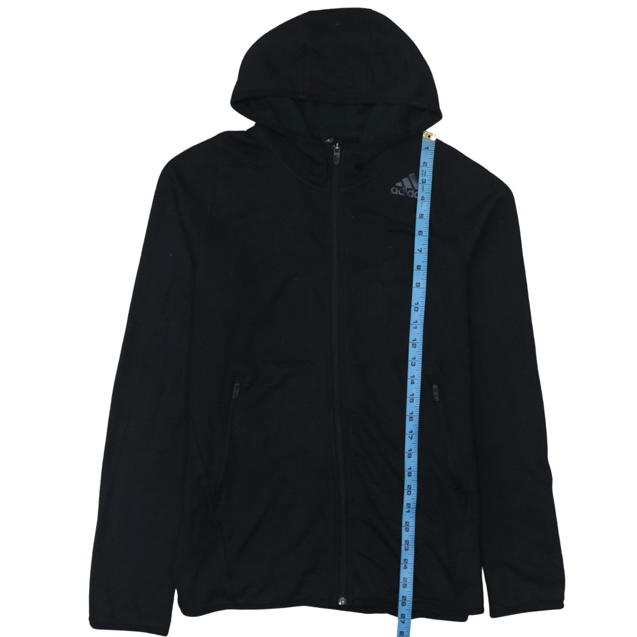 Mens UK Size M adidas Black Full Zip Hoodie