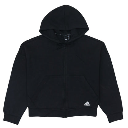 Womens UK Size L adidas Black Full Zip Hoodie