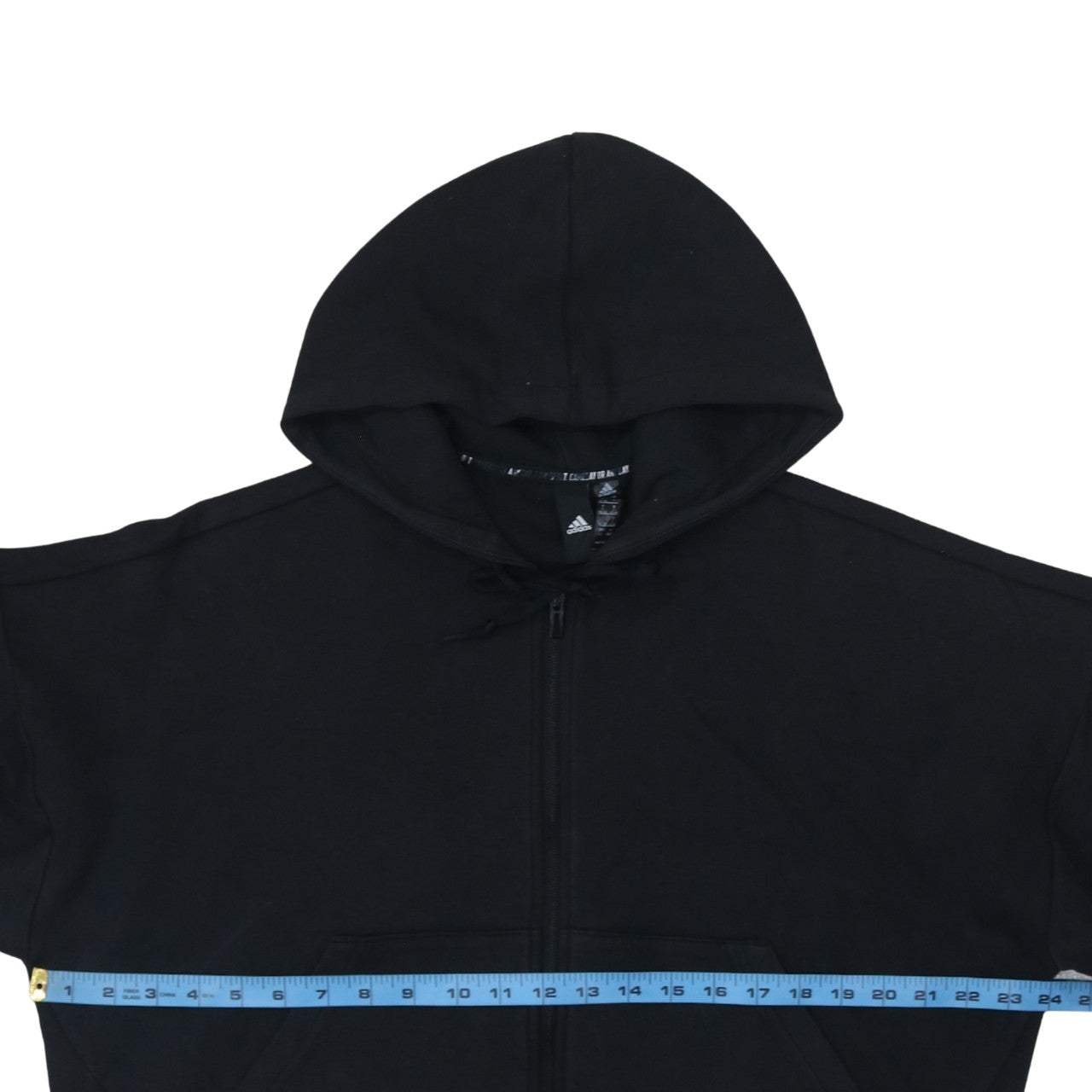 Womens UK Size L adidas Black Full Zip Hoodie