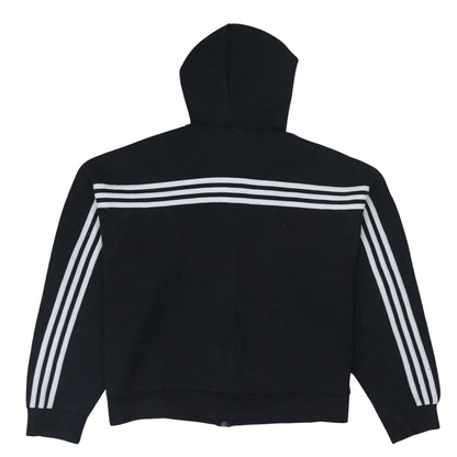 Womens UK Size L adidas Black Full Zip Hoodie