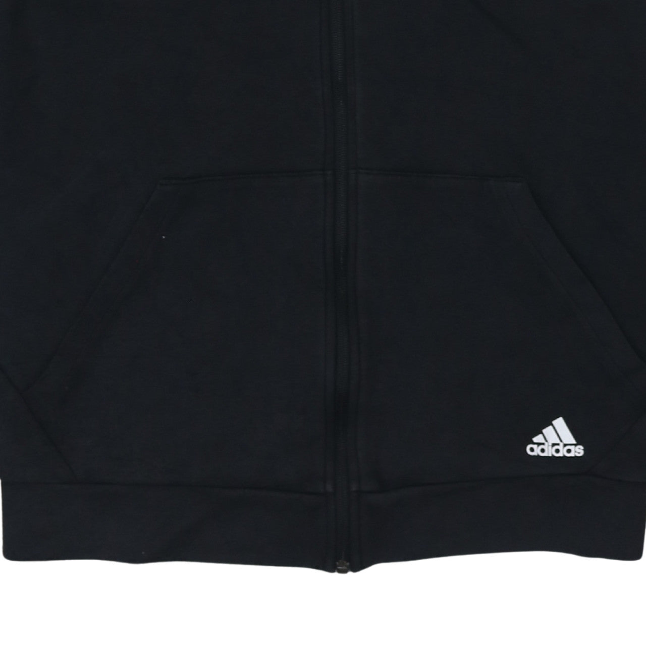Womens UK Size L adidas Black Full Zip Hoodie