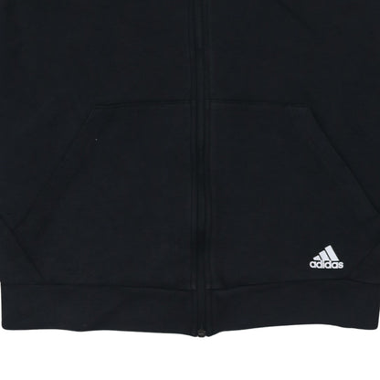 Womens UK Size L adidas Black Full Zip Hoodie