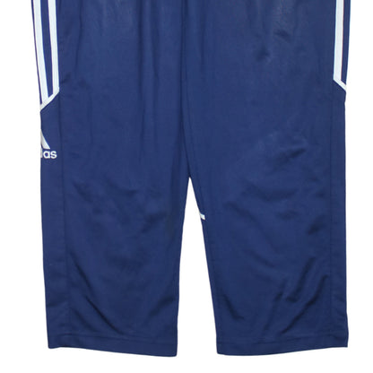 Mens UK Size M adidas Regular Fit Track Pants Blue Trousers