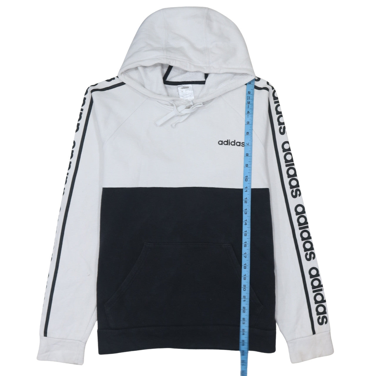 Mens UK Size S adidas Multicoloured Pullover Hoodie