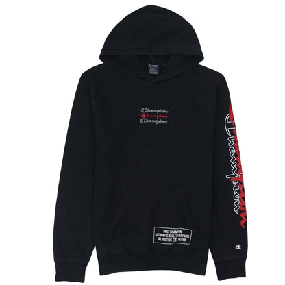 Mens UK Size M Champion Black Pullover Hoodie