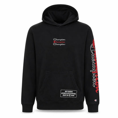Mens UK Size M Champion Black Pullover Hoodie