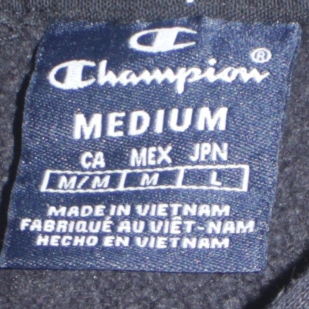 Mens UK Size M Champion Black Pullover Hoodie
