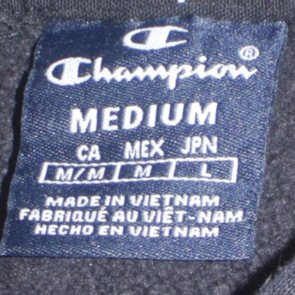 Mens UK Size M Champion Black Pullover Hoodie