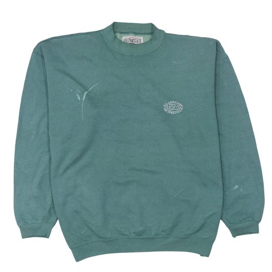 Womens UK Size L Levi's Green Pullover Sweatshirt