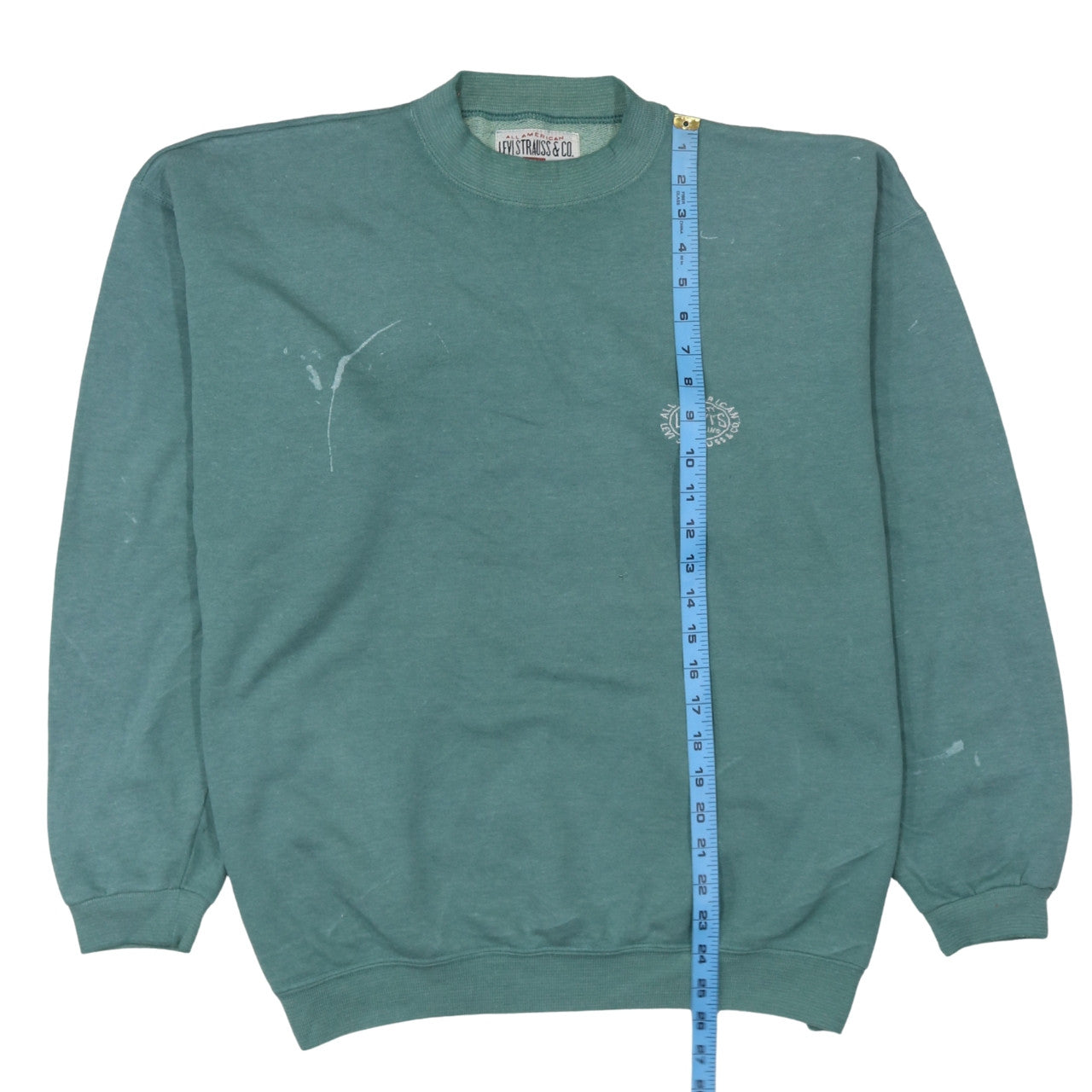 Womens UK Size L Levi's Green Pullover Sweatshirt