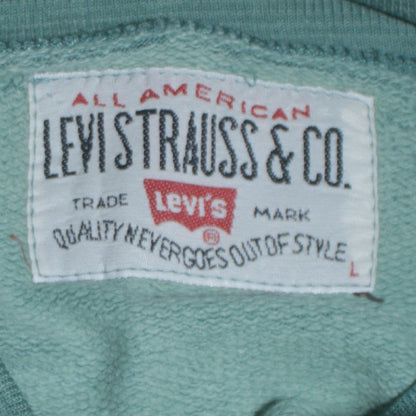 Womens UK Size L Levi's Green Pullover Sweatshirt