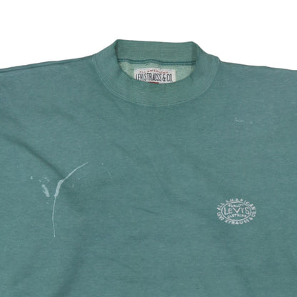 Womens UK Size L Levi's Green Pullover Sweatshirt