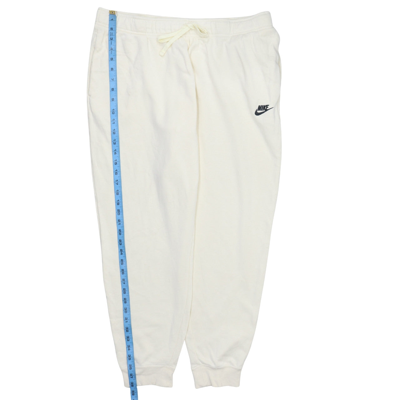 Womens UK Size XL Nike Regular Fit Jogger Ivory Trousers