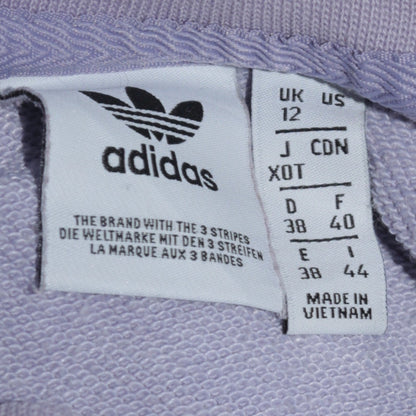Womens UK Size 12 adidas Purple Pullover Sweatshirt