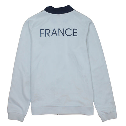 Nike Boys White Blue France FFF Track Jacket XL 13-15 Years Full Zip