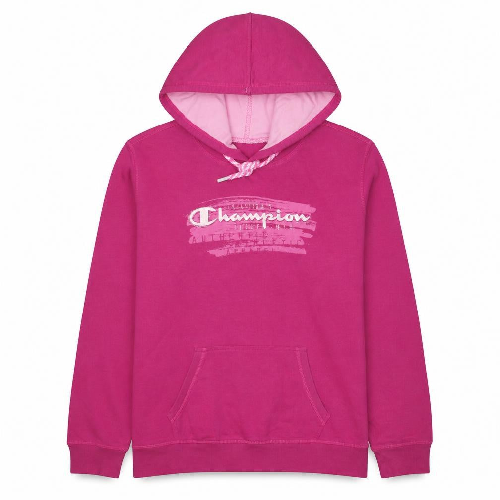 Womens UK Size L Champion Pink Pullover Hoodie
