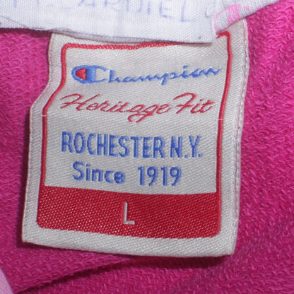 Womens UK Size L Champion Pink Pullover Hoodie