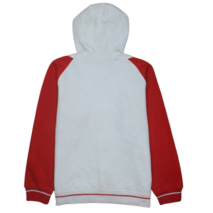 Mens UK Size M adidas White Full Zip Hoodie