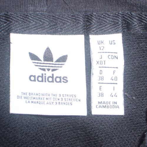 Womens UK Size 12 adidas Black Pullover Hoodie
