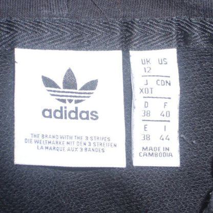 Womens UK Size 12 adidas Black Pullover Hoodie