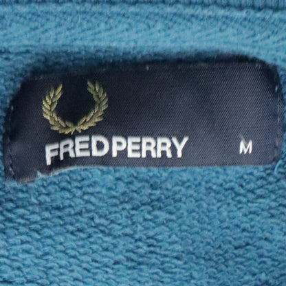 Mens UK Size M Fred Perry Blue Pullover Sweatshirt