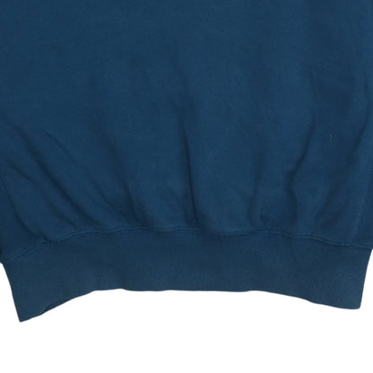 Mens UK Size M Fred Perry Blue Pullover Sweatshirt