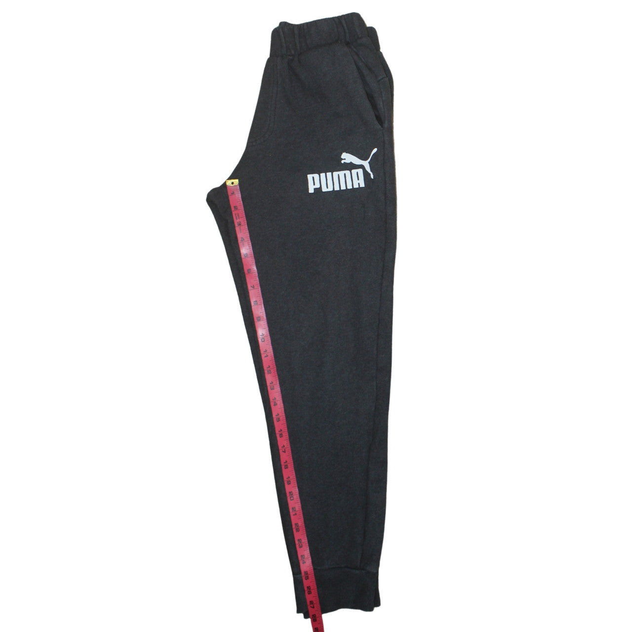 Mens UK Size S PUMA Regular Fit Jogger Black Trousers