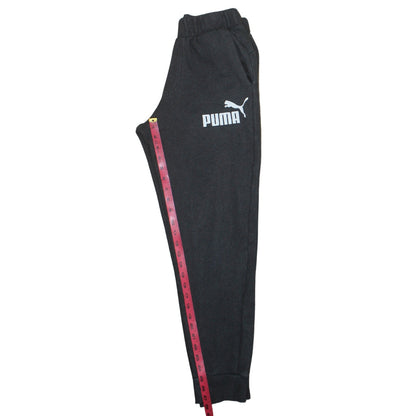 Mens UK Size S PUMA Regular Fit Jogger Black Trousers