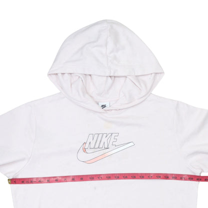 Womens UK Size M Nike Pink Pullover Hoodie