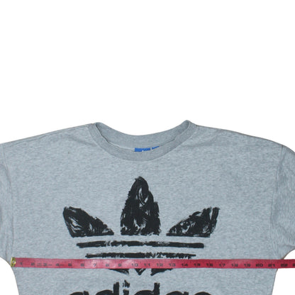 Womens UK Size 8 adidas Grey Pullover Sweatshirt