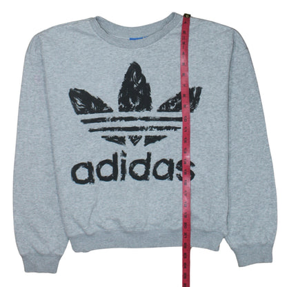 Womens UK Size 8 adidas Grey Pullover Sweatshirt