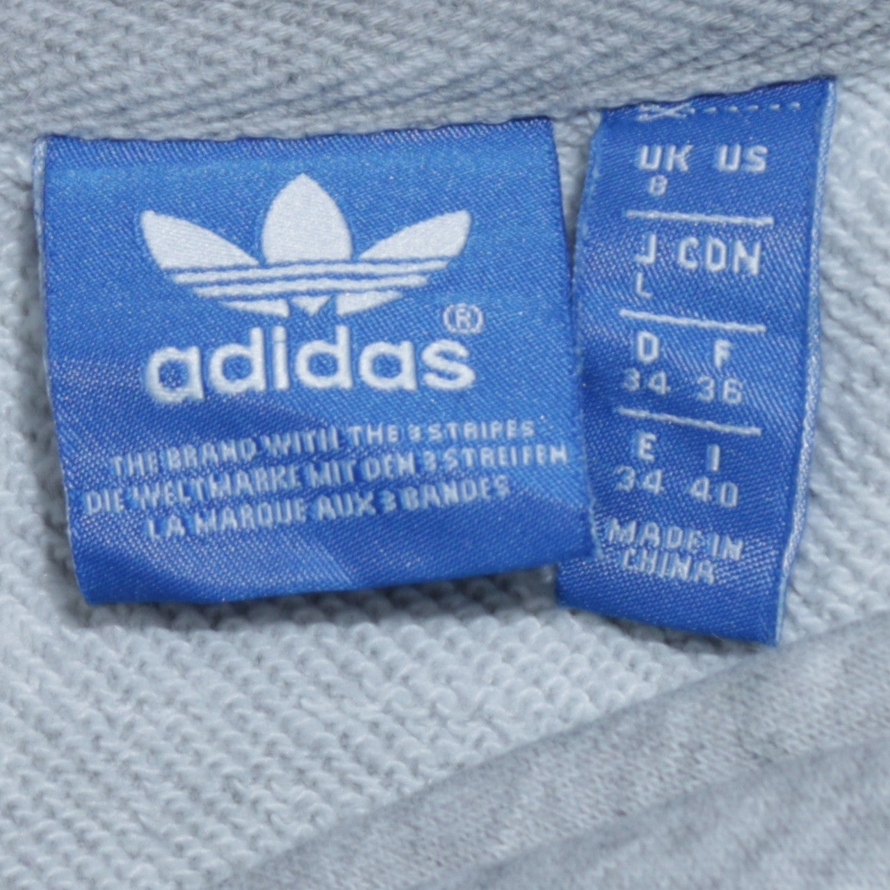 Womens UK Size 8 adidas Grey Pullover Sweatshirt