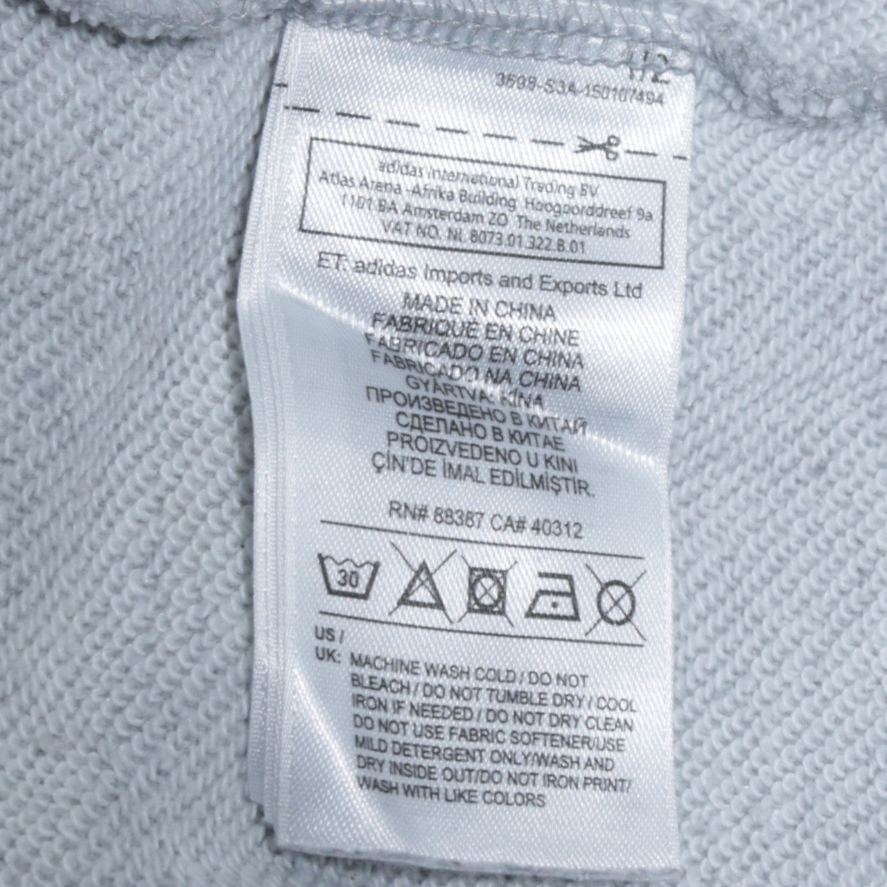 Womens UK Size 8 adidas Grey Pullover Sweatshirt