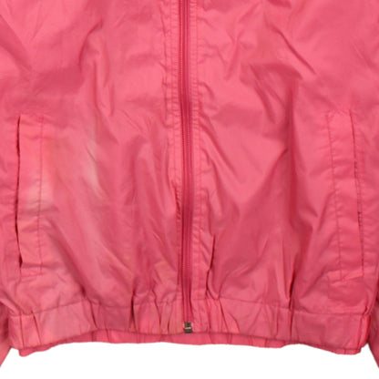 Fila Girls Pink Colourblock Hooded Windbreaker Jacket 13 Years